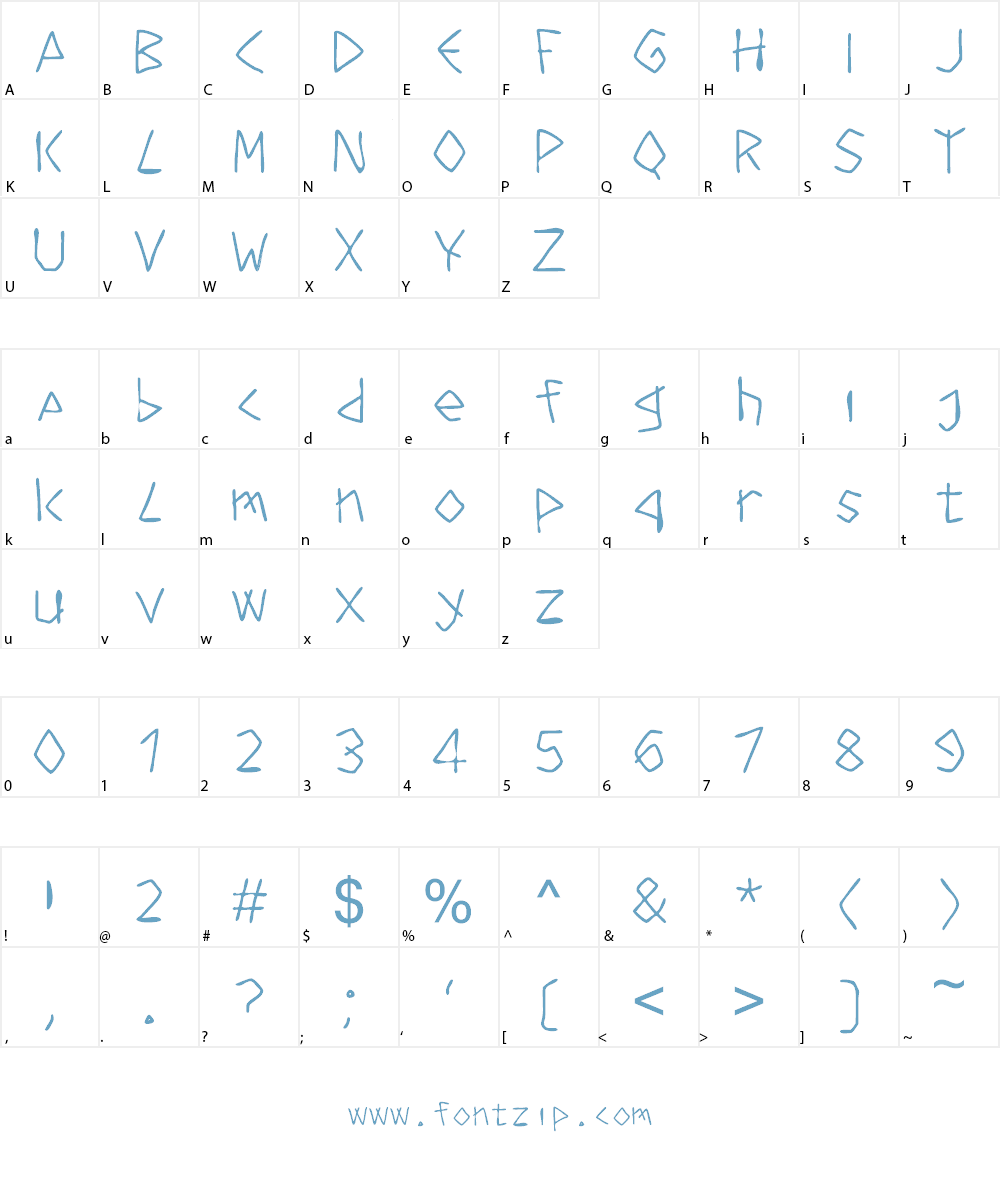rocky rockin Font Character